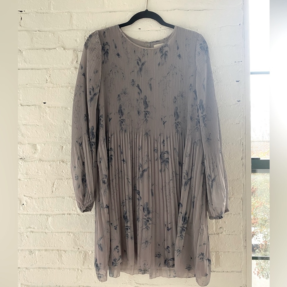 ARITZIA Wilfred Floral Pleated Mini Dress